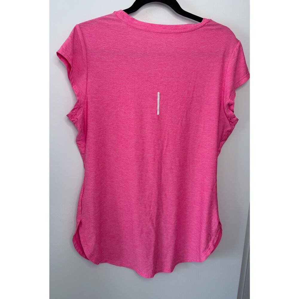 🌟Reebook Women’s Active Wear Bright Pink Short Sleeves Tee Size L - Picture 3 of 4